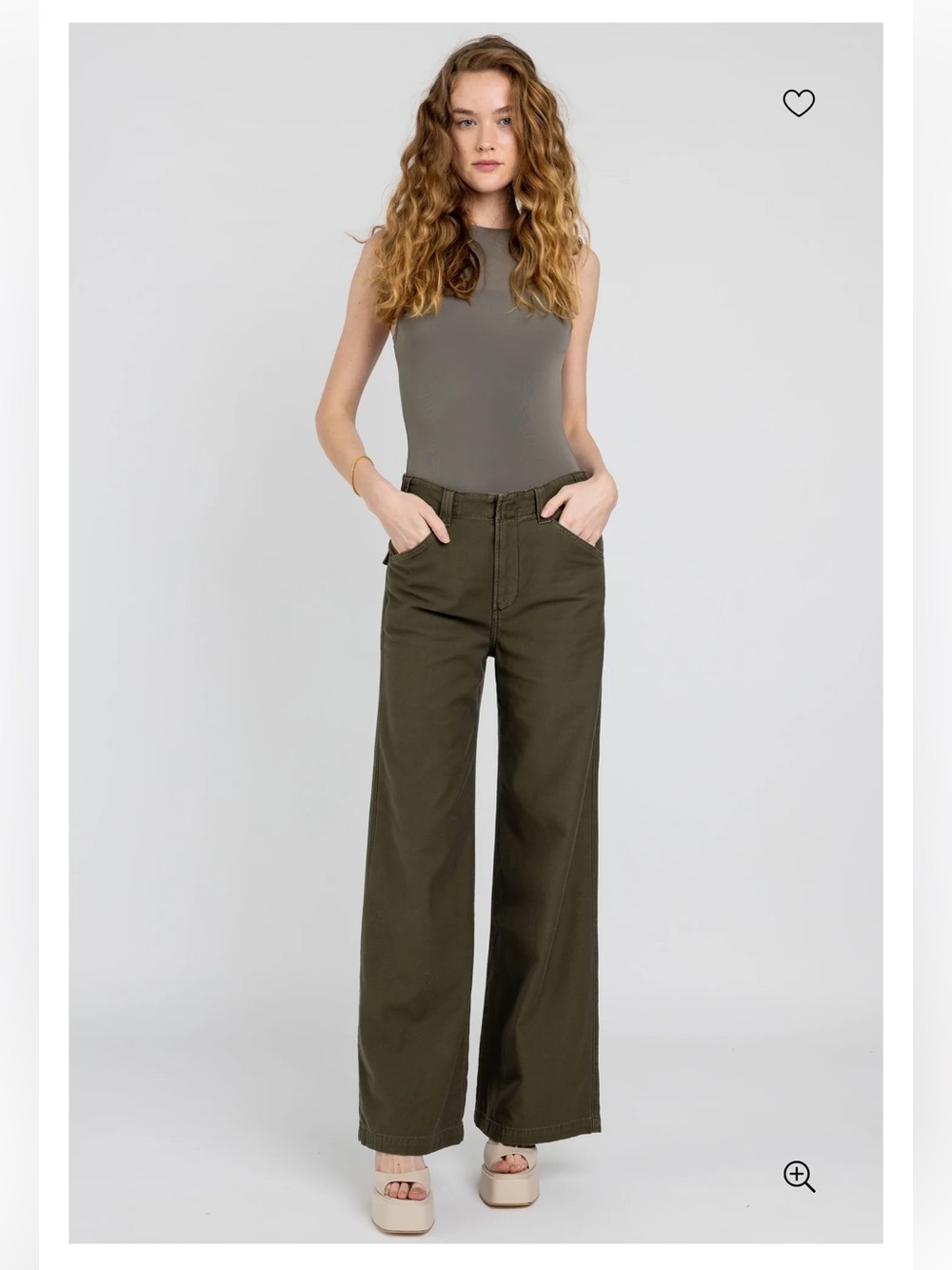 Citizens of Humanity Wide Leg Paloma Utility Pant - Tea Leaf - Size 31 - Gorg!!